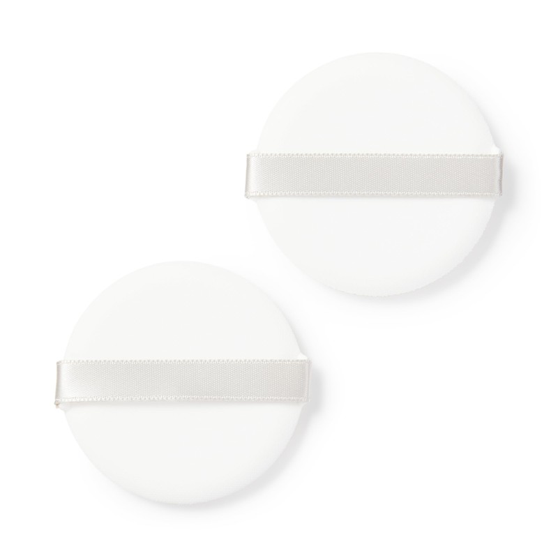 MUJI 84275203 Cushion Foundation Puff, Pack of 2