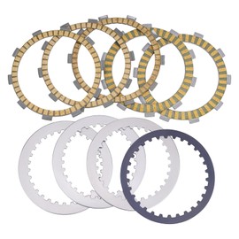 XuLong Clutch Friction Steel Plates Compatible with Kawasaki Z400 Z 400 2018-2022/ZX-4R ZX4R 2023-2024/ZX-4RR ZX4RR 2023-2024/Ninja 400 EX400 EX 400 2018-2023