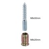 uxcell 20pcs M8x20mm Threaded Insert Nut, 8pcs M8x50mm Hanger Bolt,