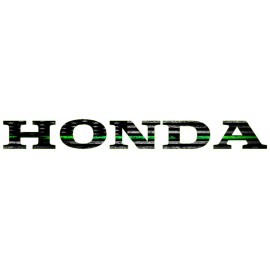 TVC HONDA PIONEER 700 1000-5 TAILGATE GRAPHICS AMERICAN FLAG THIN GREEN LINE GLOSS