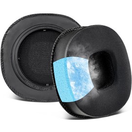 SOULWIT Kühlgel Ersatz Ohrpolster für Marshall MID ANC Active Geräuschunterdrückung On-Ear Wireless Bluetooth Kopfhörer, Ersatzpolster mit Geräuschisolierung Schaumstoff