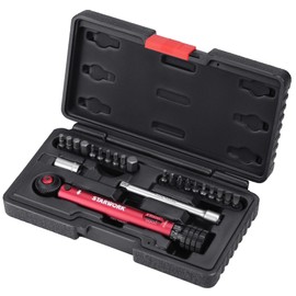 STARWORK TRUE MECHANIC™ 23-Piece, 72T, 1/4 Inch Drive Bike Aluminum Mini Torque Wrench Set, in-lb