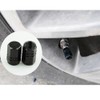 Bluejunior 12Pcs Tire Valve Stem Caps (Black), Aluminum Alloy Hex
