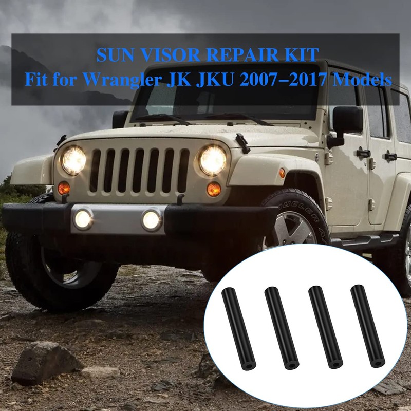 Sun Visor Repair Kit for Jeep Wrangler JK JKU 2007-2017,Sunvisor