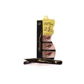 Amazed Liquid Eyeliner Waterproof Liquid Eyeliner Smudge Resistant Eye Makeup Stylist, Black, 0.3 Fl. Oz .03 Ounce