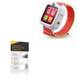 BoxWave Screen Protector Compatible With TickTalk 3 Watch - ClearTouch Anti-Glare Privacy (2-Pack), Privacy Screen Protector Flexible Film Anti-Glare