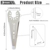 PAYA TOOLS 3" Tapered Oscillating Caulking Cutter, Multitool Scraper Blades