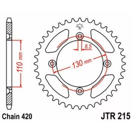 JT Sprockets and Chain Kit for Honda CR85 2005-2007