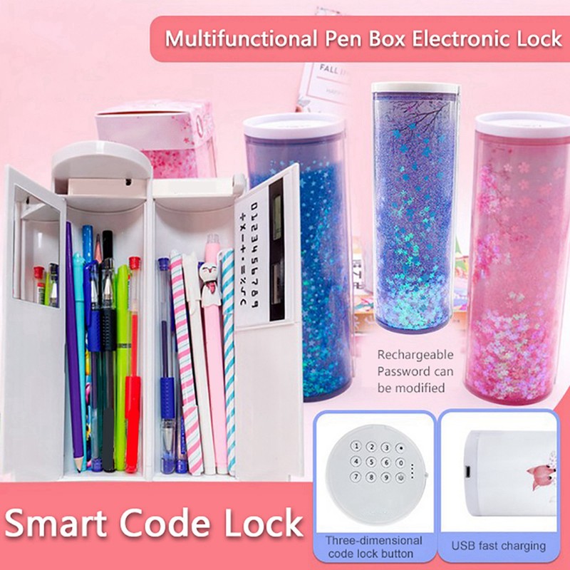 Multi Functional Pencil Case Intelligent Electronic Combination Lock Pencil Case