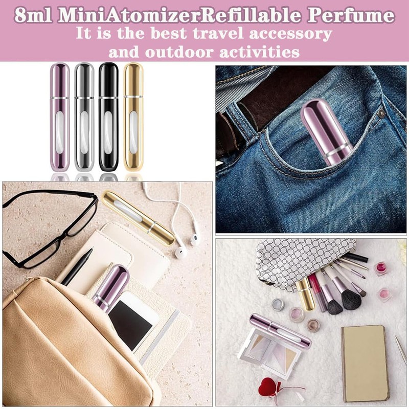 4PCS Travel Perfume Atomizer Refillable - Travel Size Perfume Refill
