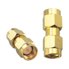 Boobrie Upgraded SMA Male to SMA Male Adapter DC-18GHz SMA Male to Male Coaxial SMA Adapter Male to Male SMA Male Male Connector WiFi Adapter for FPV Drone Signal Booster Wireless LAN Device