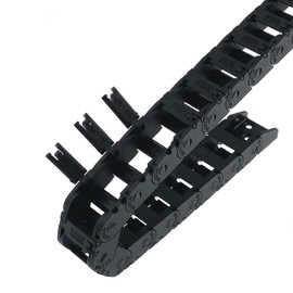 Veekaft Mini Drag Chain Inner Dimensions 10 x 15 mm Series Length 1000 mm Reinforced Nylon Band End Connector Suitable for 3D Printers and CNC (R28, 10 x 15)
