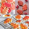 LUBTOSMN New Large Thanksgiving Cookie Cutter Set-5 Pieces-Turkey, Pumkin, Apple,