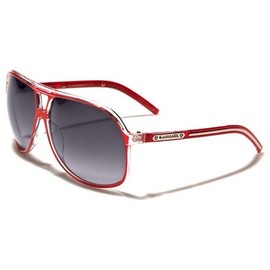 Biohazard Optics New Mens Driving Riding Retro Aviators (RED)