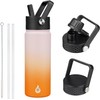 BJPKPK Botellas de Agua Aisladas de Acero Inoxidable 32 onz