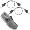 UamGlsob Elastic Shoelaces for Hey Dude, No Tie Bungee Stretchy