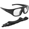 Impactresistant PC Sports Basketball Glasses Removable Headmounted Protective Goggles(black )