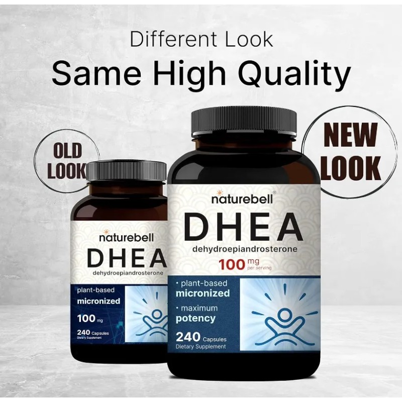 Suplemento DHEA 100 mg – 240 Cápsulas de Alta Potencia –