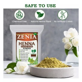 Zenia Henna Polvo Colorante Natural Para Cabello Barba 900g