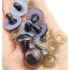 100PCS Brown Plastic Safety Eyes Craft Eyes for Sewing Crafting