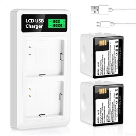 Arlo Pro/ Pro2 Camera 2-Pack 2440mAh Rechargeable Batteries and Chargers for arlo Pro,Pro 2 Cameras