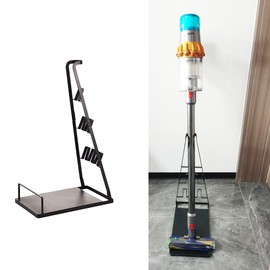 IZSOHHOME Universal Vacuum Stand,Storage-Stand-Docking-Station-Holder,Stable Metal Storage Bracket Stand Holder,Compatible with Dyson,Hoover, Eureka, Rainbow,Shop VAC and Most Vacuum(Black)