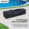 Sunjoy Floating Pool Canopy 10’× 10’ Pop Up Gazebo Grey