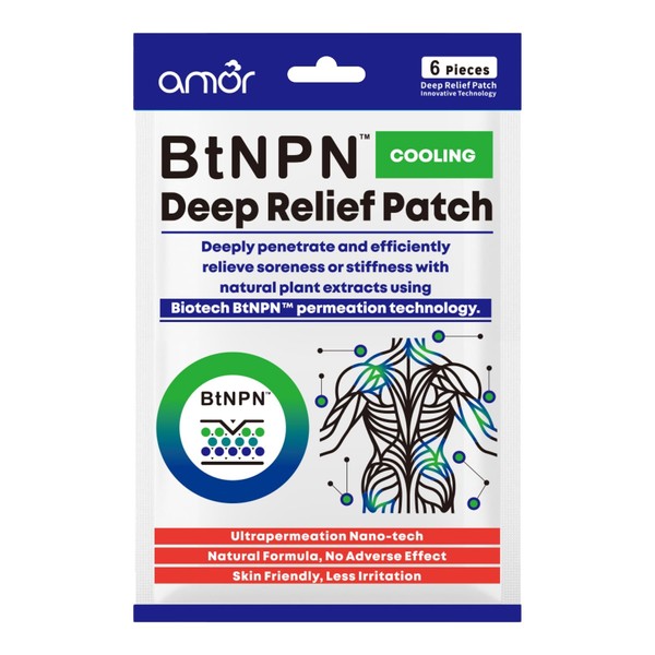 LEADTEK Amor BtNPN Curcumin Patch Ultrapermeation Nano Technology & Natural