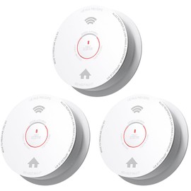 Smoke Detector Carbon Monoxide Detector Combo 10 Year Battery with Bilingual Voice Alerts,UL 217-9th Standard Fire Smoke & Carbon Monoxide Alarms for Home Standalone Model 5 Pack