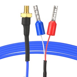 sourcing map K Type Thermocouple Temperature Sensor Probe for 3D Printer 1M Cable M3 Thread