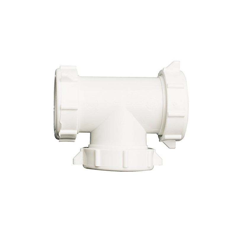 Plumb Pak PP55-6W 3-Way Drain Coupling Tee with Reducing Washer,