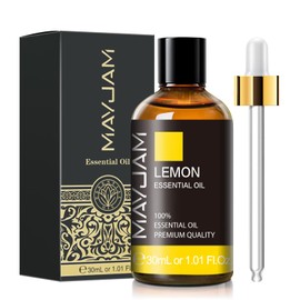 Lemon Essential Oil 30ML/1.01FL.OZ, MAYJAM Premium Lemon Oil Essential Oils with Glass Dropper, Great for Aromatherapy Diffuser and Candle Soap Making