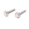 binifiMux 10pcs M8-1.25 x 35mm Serrated Flanged Hex Bolts Flange