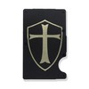 Templar Shield Engraved Metal RFID Blocking Tactical Minimalist Wallet w/Money