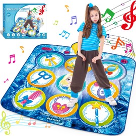 Dance Mat Toys for Girls,Music Play Mat 5 Challenge Levels Adjustable Volume,Built-in Music, Kids Toys Play Mat, Dance Game Pad Toy Christmas Birthday Gifts for 3 4 5 6 + years old kids