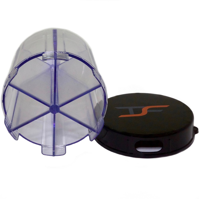 TSF Travel Pill Vitamin Medication Holder Dispenser Organizer Storage