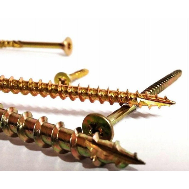 60mm 100 x Screws Torx Head Wood Screw, Decking Timber