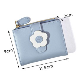 Catwo Wallet, Popular for High School Students, Women's, Bifold Cute, Coin Purse, Card Holder, Large Capacity, Compact, Foldable, Stylish, High School Students, Pink