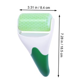 DECHOUS Handheld Aging Facial Massager Green Roller for Puffiness Relief Skin Care Tool for Migraine Redness Lightweight Portable Face Roller