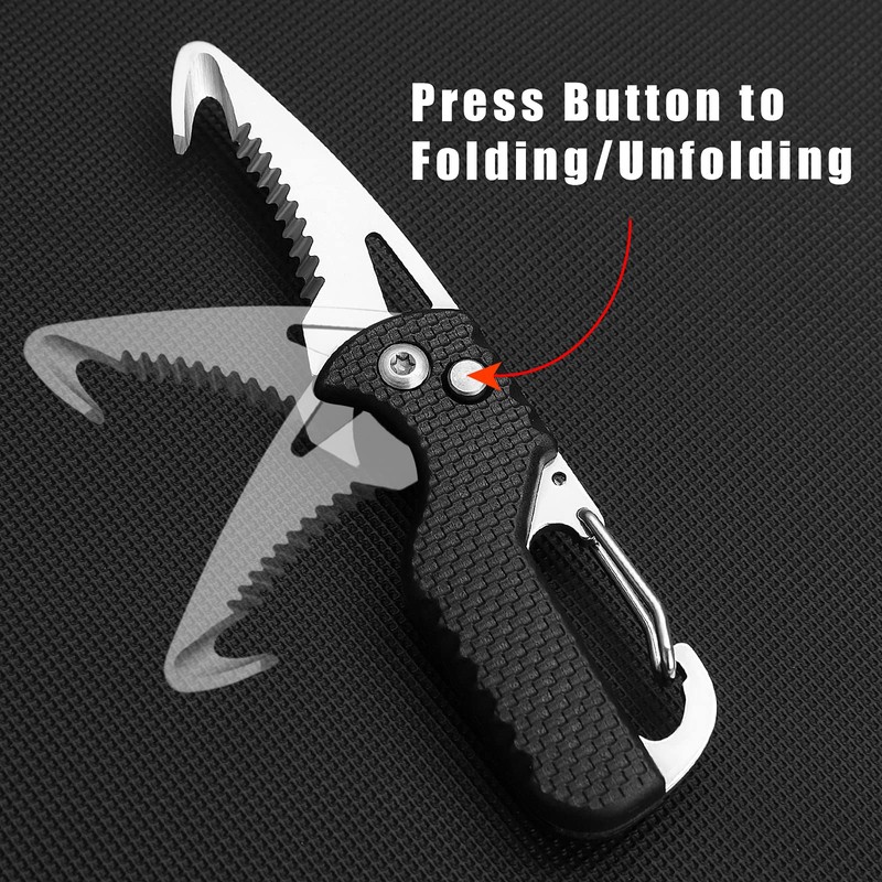 ITOKEY 2 Pack Safety Box Cutter, EDC Seat belt Cutter