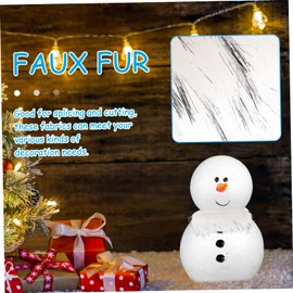 VILLFUL Faux Fur Fabric Strip for Crafts Soft Artificial Fur Material for Gnome Beards Costumes and Unique Decor Projects Base