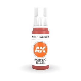 AK Interactive 3rd Gen Acrylic Scarlet Red 17ml