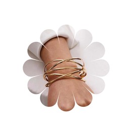 Xduargs Boho Layered Wrist Cuff Wrap Bracelet Punk Vintage Stackable Cuff Bracelet Gold Wire Bangle Bracelet Cuff Open Adjustable Bangle Bracelet Jewelry for Women and Girls