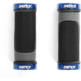 SENQI Bike Grips Lightweight Bicycle Grips 130mm &130mm,130mm &90mm, 90mm &90mm Fit 22.2mm Handlebar Anti-Slip Grips Suitable for Multi-Speed Bicycles Mountain Bikes BMX Bikes