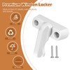 Pack of 6 Window Lock White Window Lock Burglary Protection