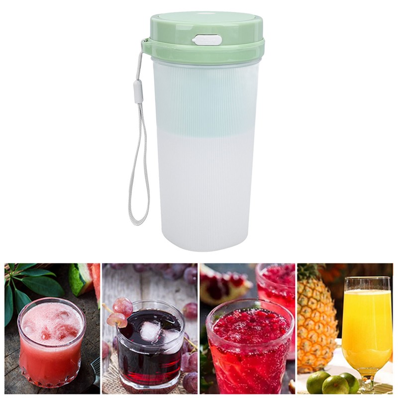 Portable Blender Cup 300ML Large Capacity Rechargeable Juice Bottle Electric