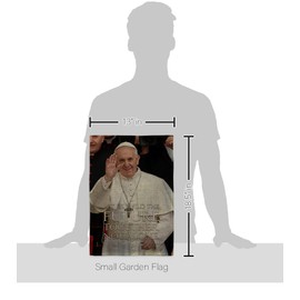 Together Not Alone Pope Francis Catholic Gifts Canvas Tapestry Plaque Kit Memorabilia Decor Fabric Quote Room Burlap Textile Church Wall Art Banner Remembrance Sign Fathers Day Religious Decoration