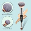 Makeup Brush for Foundation Application, Dual-Ended with Powder and Angled