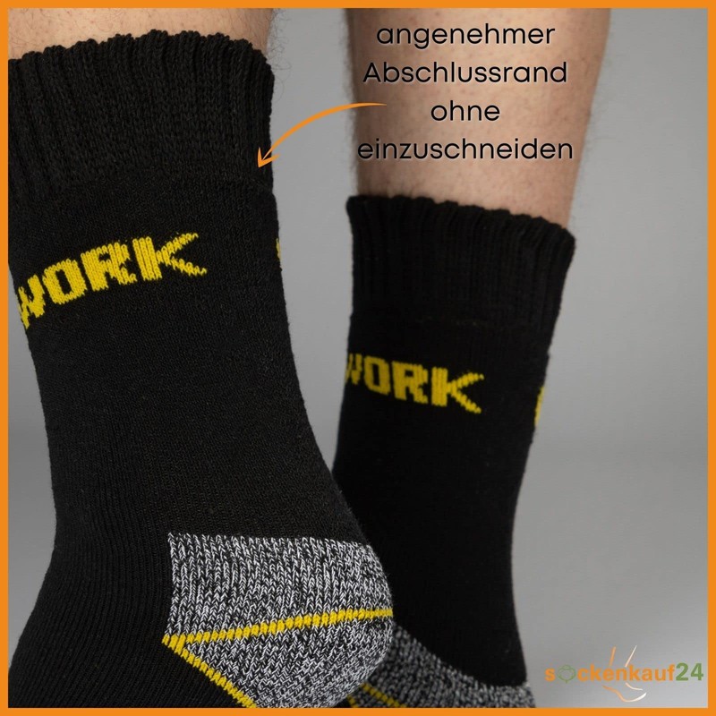 Sockenkauf24 10 Pairs Thermal Work Socks Inner Terry Towelling Men's