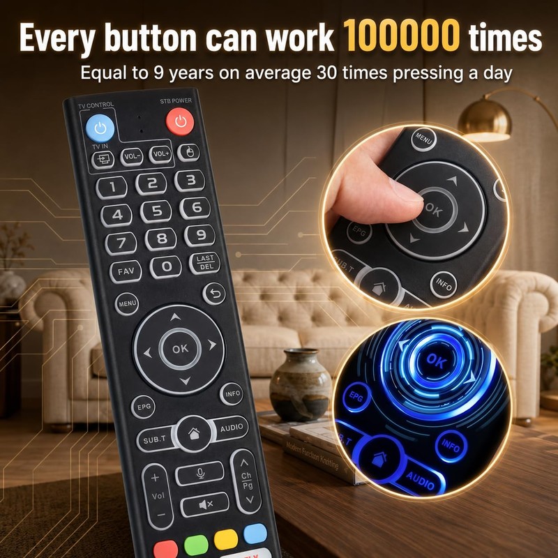 for vSeeBox V3 Pro Replacement Backlit Voice Remote Control,Compatible with